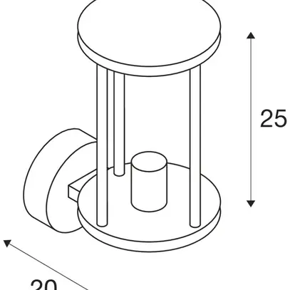 Wandleuchte SLV PHOTONIA, E27 60W IP55 anthrazit 