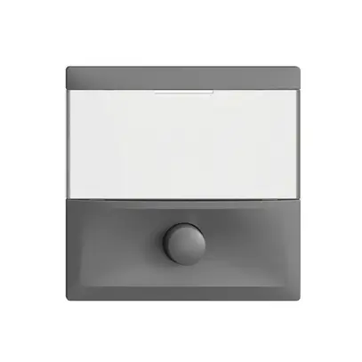 Tasto con porta-etichetta EDIZIOdue grigio scuro 