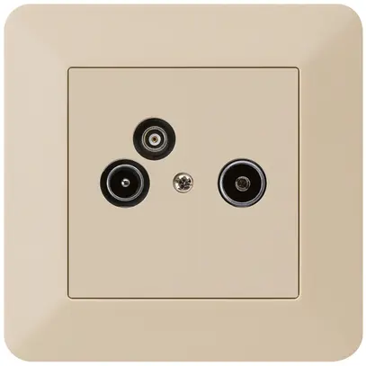 Prise d'antenne ENC R/TV/données kallysto.trend 19dB beige 