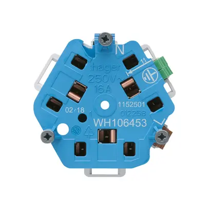 Interno per presa Hager 3×T13/23 E 