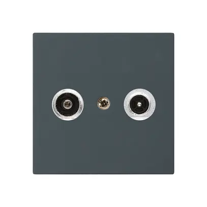 Presa antenna kallysto R/TV montaggio A 14dB 2GHz antracite 