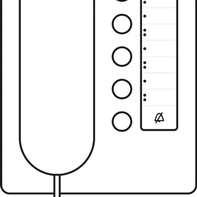 Poste audio intérieure AP Siedle Comfort ouvre-porte commut.auto 106×201×46mm bc 