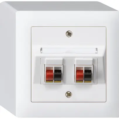 Prise AP audio kallysto 2×blanc borne à étrier pour 2 haut-parleurs 