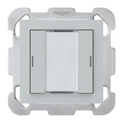 UP-Taster kallysto B KNX 2× RGB LED s/e-link hellgrau 