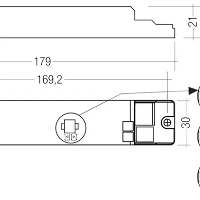 Modulo per luce di emergenza Tridonic EMconverterLED ST 205 MH/LiFePO4 250V 