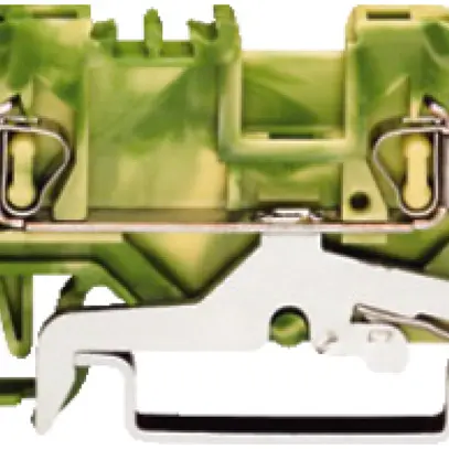 Borne WAGO 2L 2.5mm² vert/jaune 