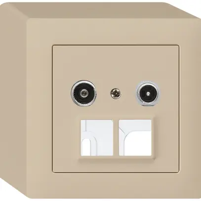 Prise multimédia AP kallysto R/TV 11dB 2GHz beige 