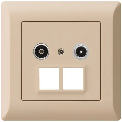 Prise multimédia ENC kallysto.line R/TV 10.5dB 2GHz beige 