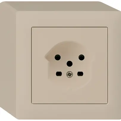 Prise AP kallysto T15 beige bornes à vis 