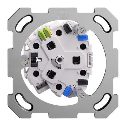 Inserto presa FH 3×T13 bianco con LED verde 