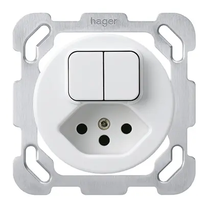 Inserto per combinazione INC 1/3+3/1L+tipo 13 bianco basico 