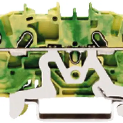 Morsetto di passaggio WAGO TOPJOB S 1.5mm² 4L verde/giallo ser.2001 