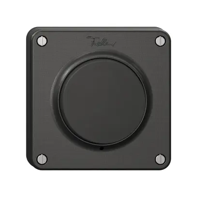 Interrupteur à poussoir NEVO N.CO S3/1L, illuminable, noir 