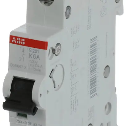 Disjoncteur ABB S201-K6 6A 6kA 