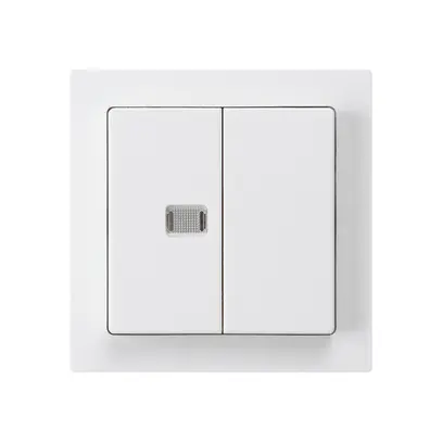 Kit frontale kallysto bianco con 1 lente 60×60mm 