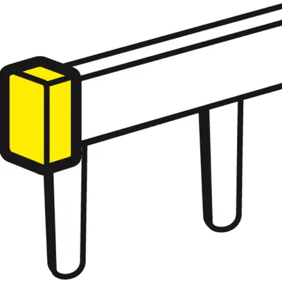 Couvercle latéral pour barre collectrice HX3 1PN 63A 