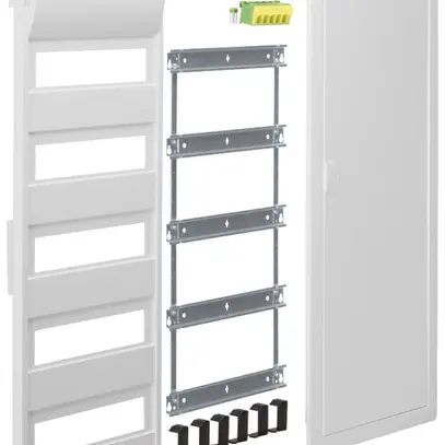 Kit di montaggio Hager volta con cornice/porta 5-file 