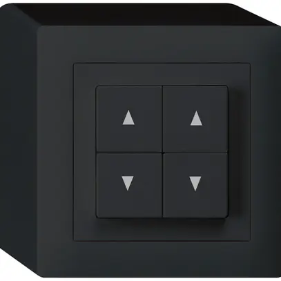 Pulsante per tappar.AP kallysto nero con 4 tasti 