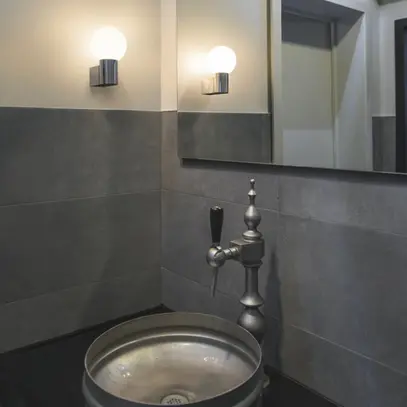 Applique SLV VARYT E14 1×0…6W IP44 Ø120×150×60mm cromo 