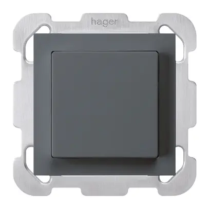 Interrupteur ENC kallysto 3/1L anthracite avec plaque de fixation 