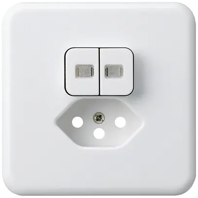 Kit frontale INC basico 86×86 bianco 2 lenti protezione bambini S1/T13 per BOMI 