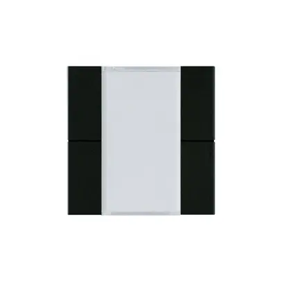 Faccia pulsante Hager basico KNX quadruplo nero 45×45mm 