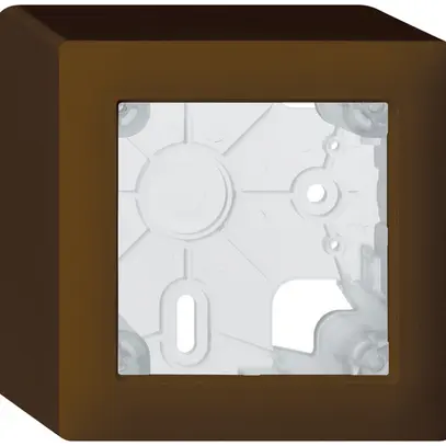 Boîtier AP kallysto brun h=54mm 