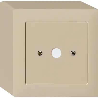 AP-Durchgangsdose kallysto beige Ø9mm ohne Klemmeneinsatz 