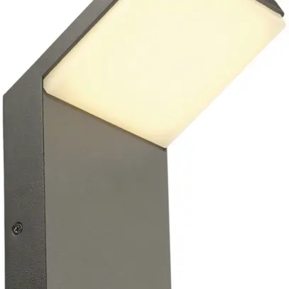 Lampada a muro LED SLV ORDI, 9W 740lm 3000K IP44 antracite 
