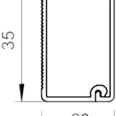 Canale d'installazione Bettermann WDK 20×35×2000mm bianco puro 