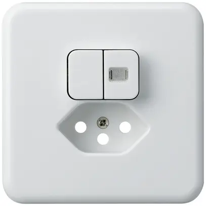 Kit frontal ENC basico 86×86mm blanc 1 lentille sécurité enfants S1/T13 p.BOMI 