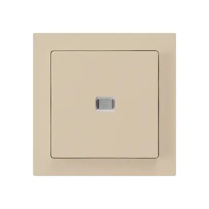 Contact à poussoir lumineux ENC kallysto ARK beige 