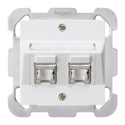 Kit de montage ENC kallysto B cat.6 2RJ45/s blanc 