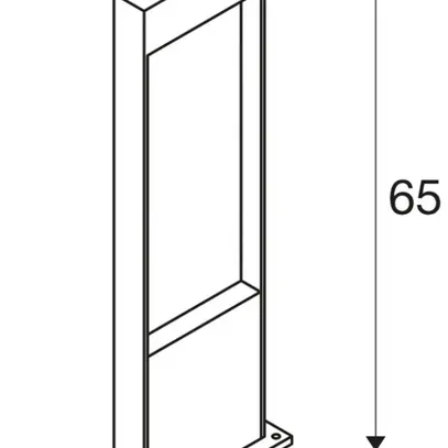 Paletto luminoso LED SLV FLATT POLE 65 9.7W 3000/4000K 400lm IP65 an/legno 