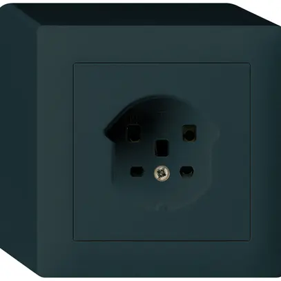 Prise AP kallysto T25 noir bornes à vis 