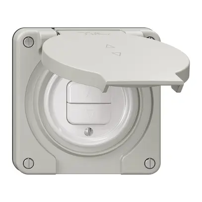 Contact pour stores NEVO N.CO 1-canal, profondeur 18 mm, 87×87 mm, gris clair 