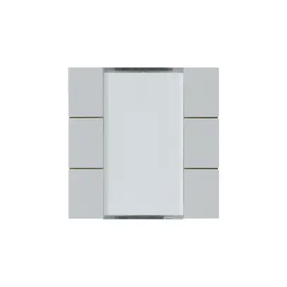 Frontset Hager kallysto 6×KNX systemlink/easylink hellgrau 