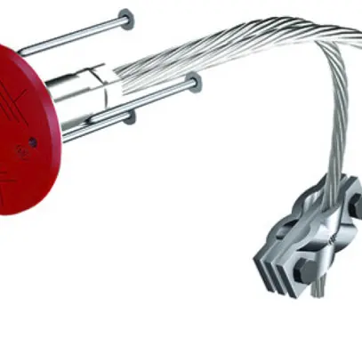 Garniture de raccordement FE 73 avec câble acier, acier inoxydable A4, 600mm 