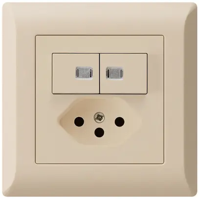 Combinaison lumineuse ENC 2×A-R/1P+T13 kallysto.line beige 2 lentilles 