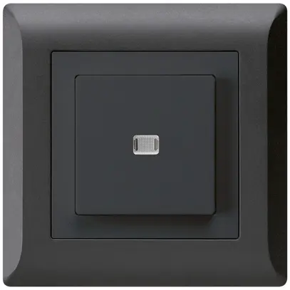 Interrupteur poussoir lumineux ENC kallysto.line 6/1P noir 