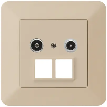 Prise multimédia ENC kallysto.trend R/TV 11dB 2GHz beige 