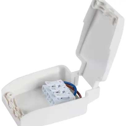 Décharge de traction SLV borne 3 pôles 36×34×23mm en matière synthétique blanc 