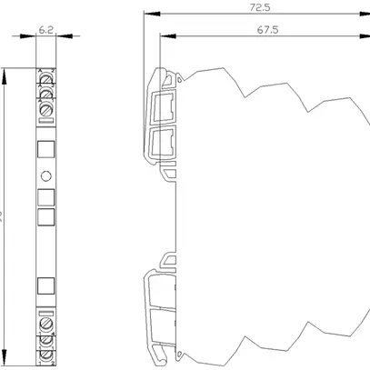 Relè di accoppiamento Siemens SIRIUS 3RQ3 24VUC 1C 6A AgSnO2 morsetti a vite 