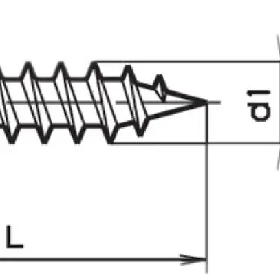 Vis pour panneau aggloméré à tête ronde Pozidriv 3.5×25mm zinguée 