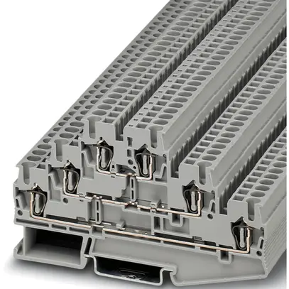 Morsetto 3 piani 0.08…4mm² raccordo a molla grigio 