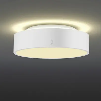 Plafonnier LED SLV MEDO PRO 30 10W 1350lm 930/940 IP50 VAR Ø280mm blanc 