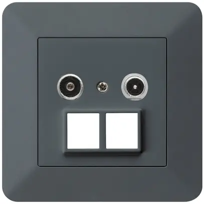Prise multimédia ENC kallysto.trend R/TV 23dB 2GHz anthracite 