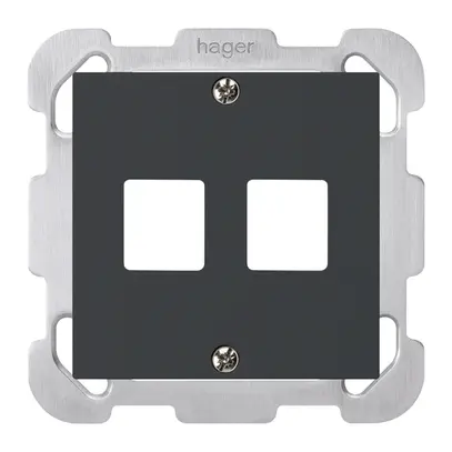 Kit frontal ENC HMS kallysto B pour 2 modules noir 