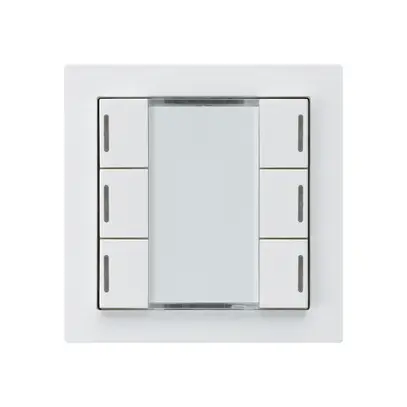 Poussoir ENC kallysto A KNX 6× LED RGB s/e-link blanc 