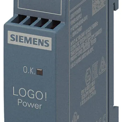 Alimentazione Siemens LOGO!POWER, IN:100…240VAC, OUT:12VDC/0.9A, 1UM 